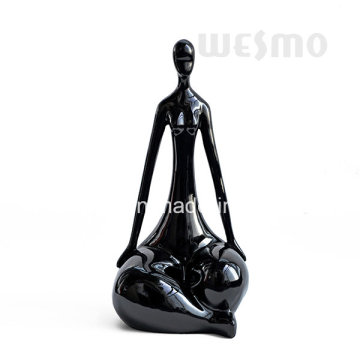 Figura de la tabla de la forma de la meditación de Polyresin (WTS0012A)